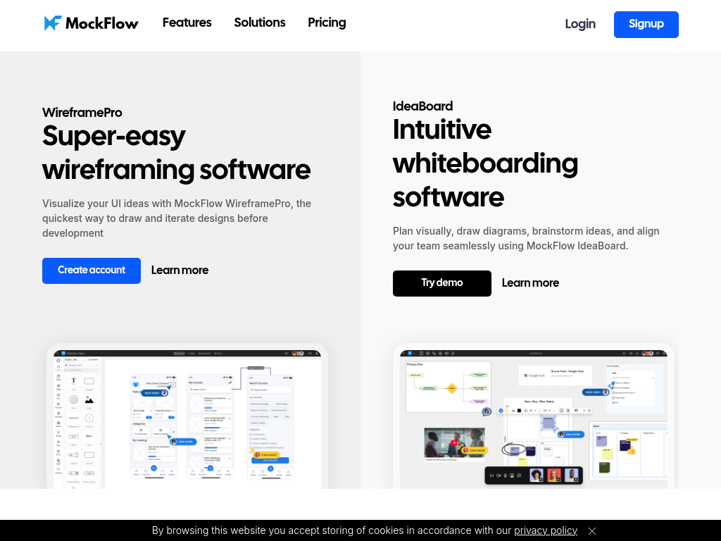 Screenshot for Mockflow