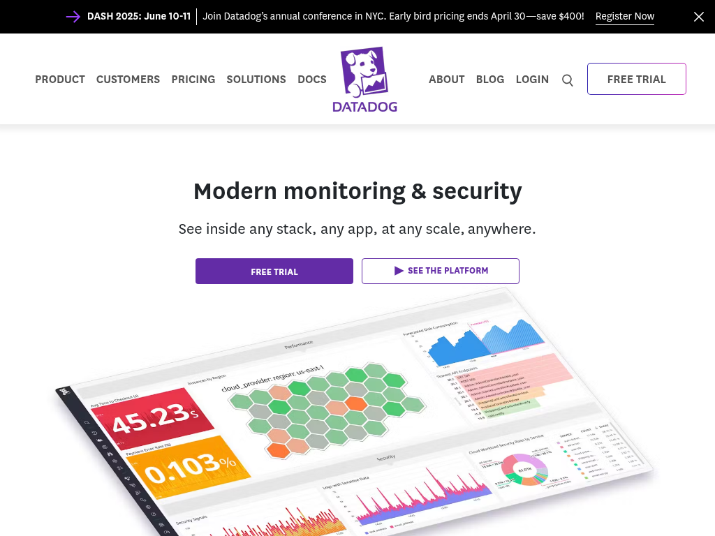 Screenshot for Datadog