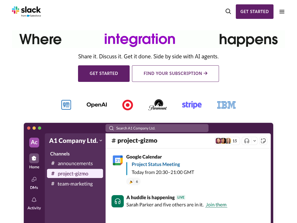 Screenshot for Slack