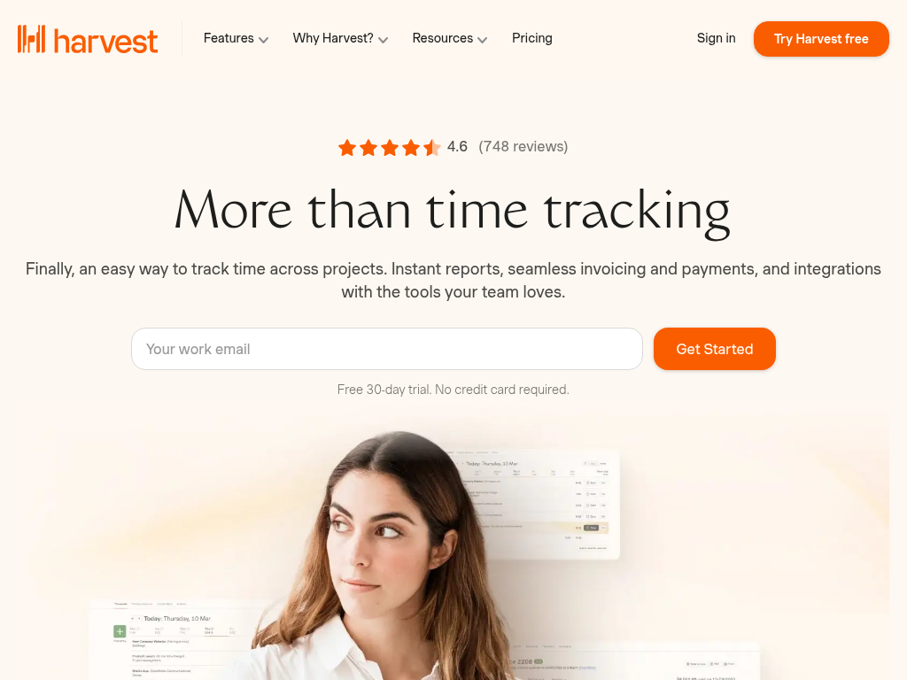 Screenshot for Harvest
