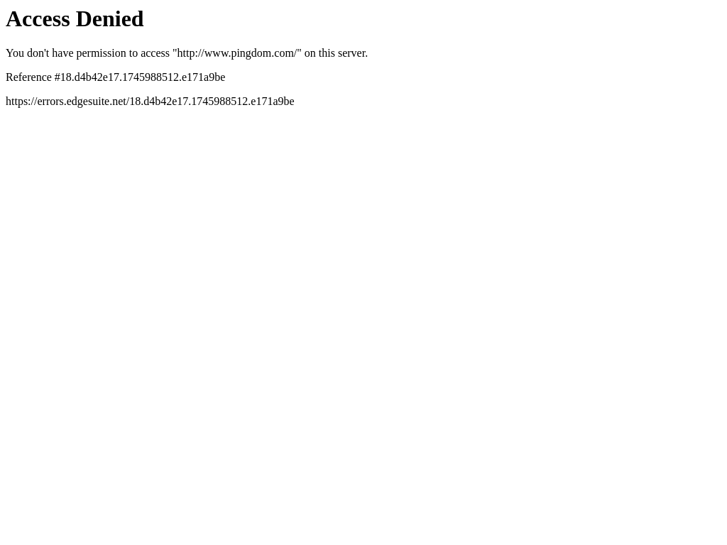 Screenshot for Pingdom