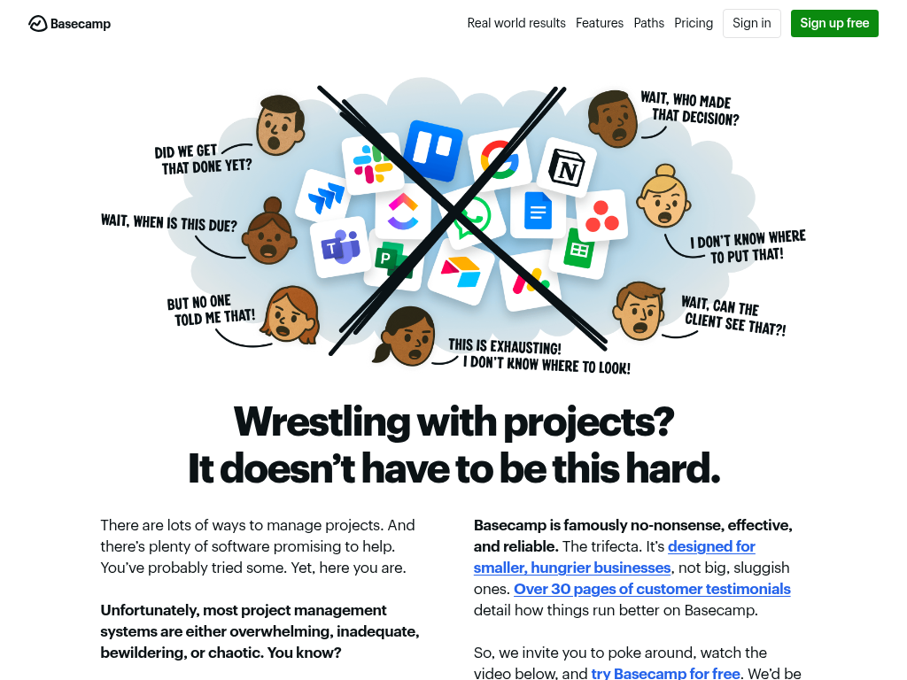 Screenshot for Basecamp