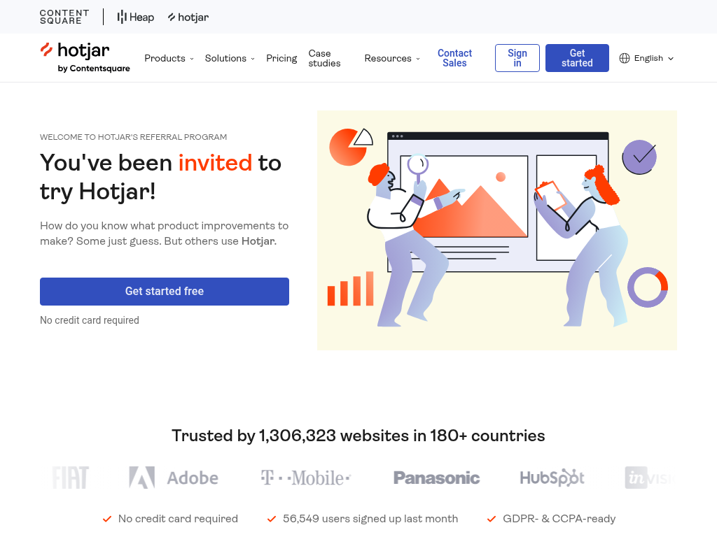 Screenshot for Hotjar