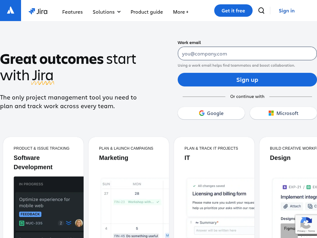 Screenshot for Jira